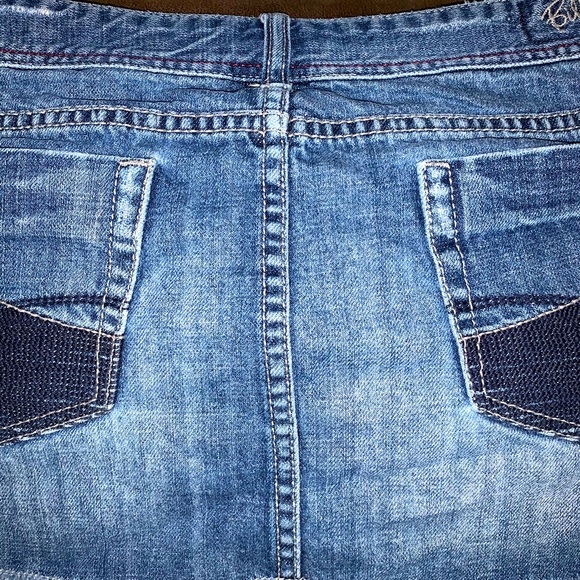 Billabong Adorable Denim Mini Skirt Size 7 - Picture 14 of 16